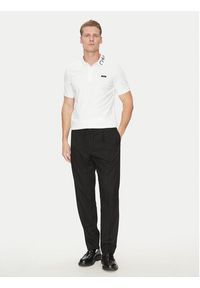 Calvin Klein Polo K10K114474 Biały Regular Fit. Typ kołnierza: polo. Kolor: biały. Materiał: bawełna