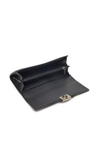Calvin Klein Duży Portfel Damski Hardware Snap Large Wallet K60K612964 Czarny. Kolor: czarny. Materiał: skóra