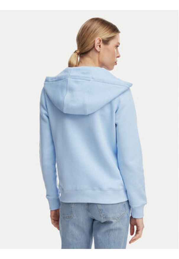 Tommy Jeans Bluza Flag DW0DW19729 Niebieski jasny Regular Fit. Kolor: niebieski. Materiał: bawełna