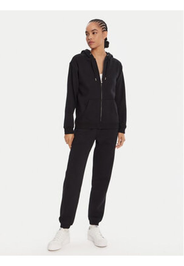 Roxy Bluza Surf Stoked Zipped Brushed ERJFT05022 Czarny Regular Fit. Kolor: czarny. Materiał: bawełna