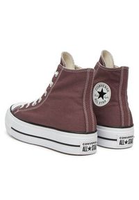 Converse Trampki Chuck Taylor All Star Lift Platform A10646C Bordowy. Kolor: czerwony. Materiał: materiał. Obcas: na platformie