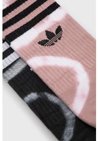 adidas Originals skarpetki (2-pack) damskie kolor różowy. Kolor: różowy