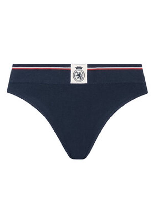 TOMMY HILFIGER - Tommy Hilfiger Stringi UW0UW06063 Granatowy. Kolor: niebieski. Materiał: bawełna