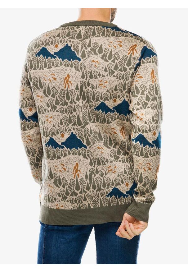 KAVU - Sweter męski Kavu Highline. Kolor: zielony