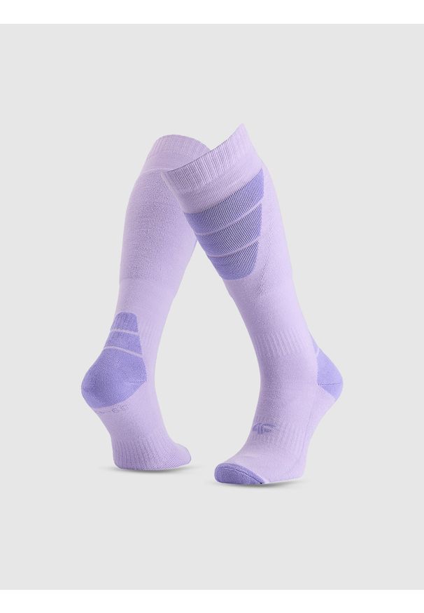 4f - 4F Skarpety narciarskie damskie - fioletowe 35-38. Kolor: fioletowy. Sport: narciarstwo