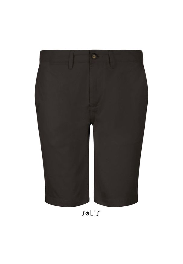 SOL'S - Szorty Sol's Jasper. Kolor: czarny. Materiał: bawełna. Długość: krótkie. Sezon: lato