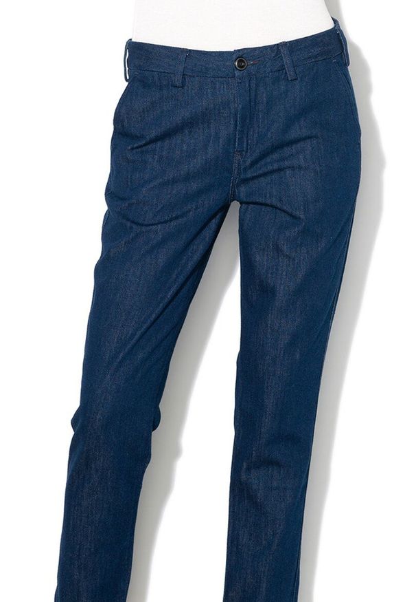 Lee - LEE CHINO SLIM DAMSKIE SPODNIE MATERIAŁOWE RINSE L310RC36 112106943. Materiał: materiał
