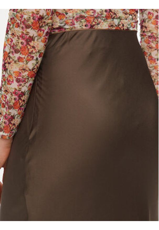 Guess Spódnica maxi Annachiara W4GD12 WD8G2 Brązowy Regular Fit. Kolor: brązowy. Materiał: syntetyk