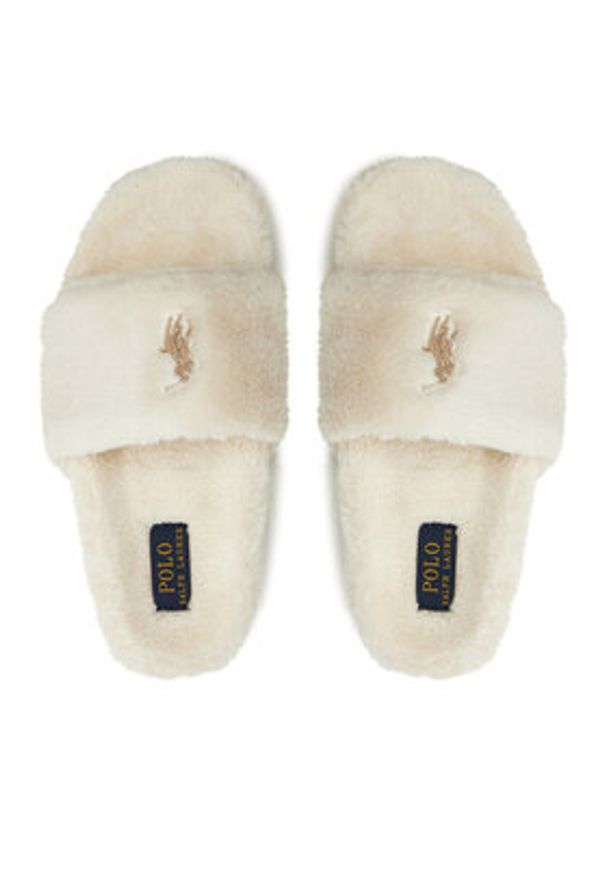 Polo Ralph Lauren Kapcie Elenore 842957051002 Écru. Materiał: materiał