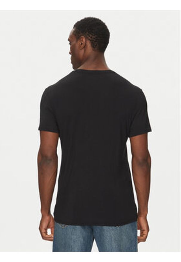 Calvin Klein Underwear T-Shirt Henley LV00NM2803 Czarny Regular Fit. Typ kołnierza: typu henley. Kolor: czarny