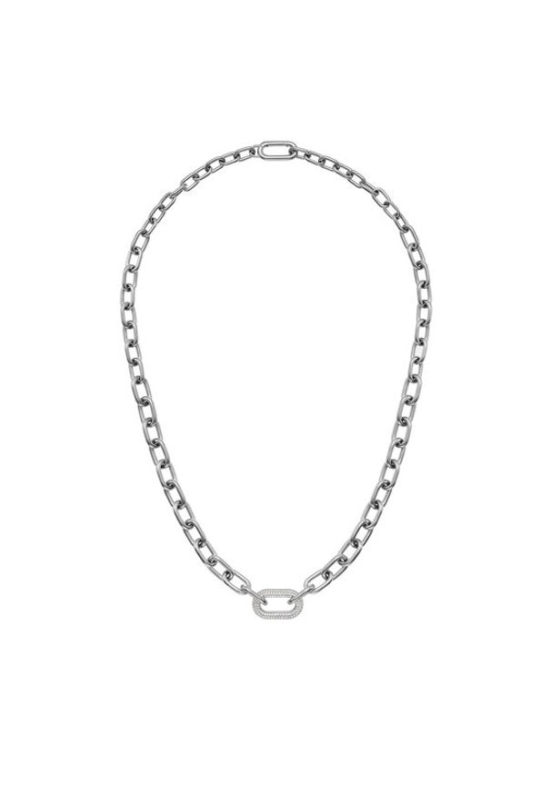 Daniel Wellington Naszyjnik Crystal Link DW00400607 Srebrny. Materiał: metalowe, srebrne. Kolor: srebrny
