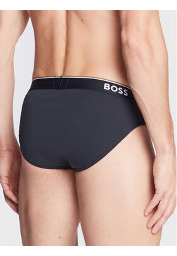 BOSS - Boss Komplet 3 par slipów Power 50475273 Kolorowy. Materiał: bawełna. Wzór: kolorowy