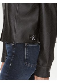 Calvin Klein Jeans Koszula J20J223240 Czarny Relaxed Fit. Kolor: czarny. Materiał: skóra #4