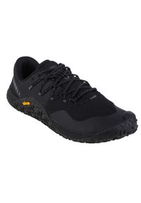 Buty do biegania męskie, Merrell Trail Glove 7. Kolor: czarny. Materiał: guma, skóra, tkanina, materiał, syntetyk