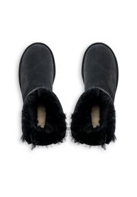 Ugg - Buty zimowe damskie UGG W Mini Bailey Bow II (1016501-BLK). Okazja: na plażę. Kolor: czarny. Materiał: materiał. Sezon: zima. Styl: młodzieżowy