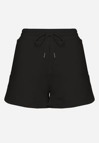 Born2be - Czarne Bawełniane Szorty Dresowe z Kieszeniami Galiriona. Okazja: na co dzień. Kolor: czarny. Materiał: dresówka, bawełna. Sezon: lato. Styl: sportowy, casual #6