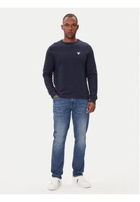 Guess Jeans Longsleeve M4BI77 KCII1 Granatowy Regular Fit. Kolor: niebieski. Materiał: bawełna. Długość rękawa: długi rękaw #5
