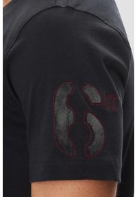 Aeronautica Militare - AERONAUTICA MILITARE Granatowy bawełniany męski t-shirt, Rozmiar XXL. Okazja: na co dzień. Kolor: niebieski. Materiał: bawełna. Styl: casual, klasyczny, elegancki #5