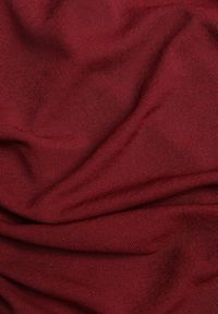 Renee - Bordowa Bluzka Longsleeve z Marszczonymi Detalami Eslira. Kolor: czerwony. Materiał: jeans. Długość rękawa: długi rękaw. Styl: elegancki #2