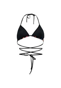 Góra łazienki Puma Swim Women Wrap Triangle 1p, Kobiety. Kolor: czarny. Materiał: poliamid, materiał