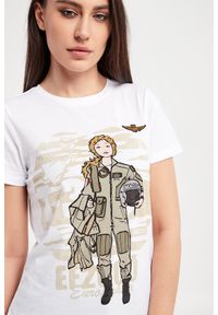 Aeronautica Militare - T-shirt AERONAUTICA MILITARE. Wzór: nadruk, haft, aplikacja, napisy
