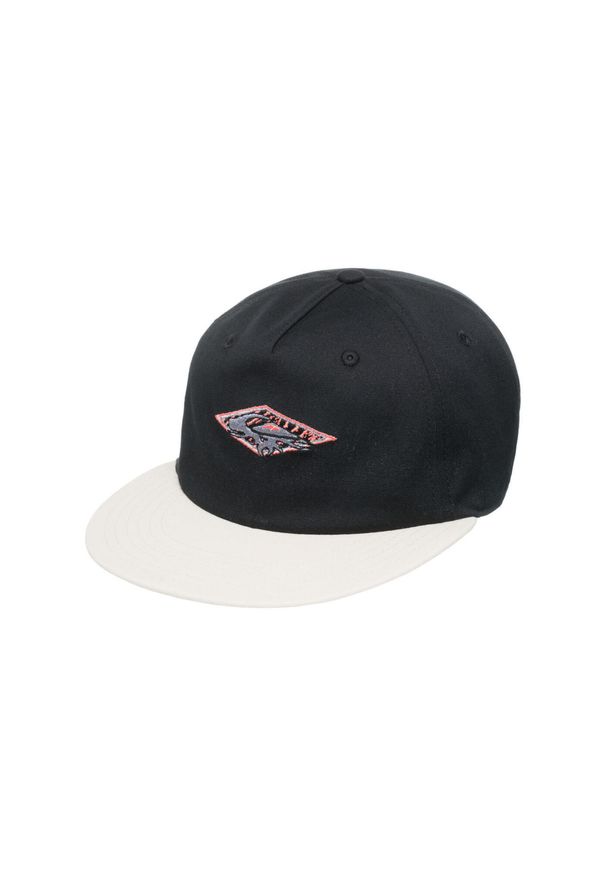 Quiksilver - Czapka Snapback dla Mężczyzn QS FRASSNASSA Czarny. Kolor: brązowy, zielony, wielokolorowy. Materiał: materiał, bawełna. Wzór: haft