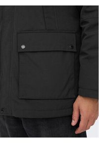 Only & Sons Parka Jayden 22022654 Czarny Regular Fit. Kolor: czarny. Materiał: syntetyk #8