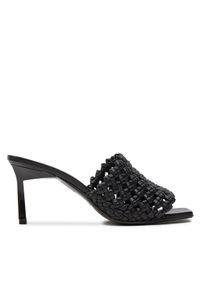 Calvin Klein Klapki Heel Mule Sandal 70 Latt HW0HW02144 Czarny. Kolor: czarny #1