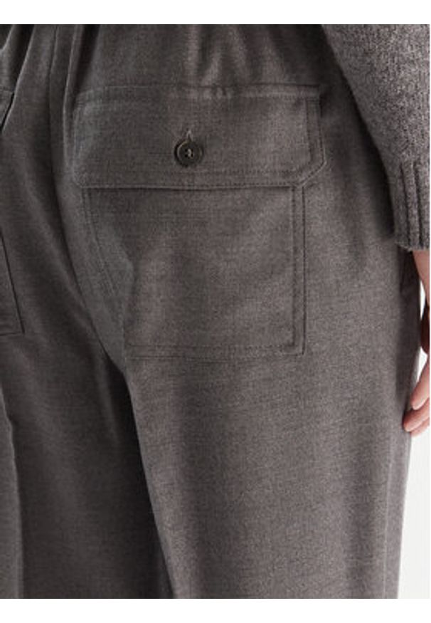 Weekend Max Mara Spodnie materiałowe Hataley 2525136022 Szary Regular Fit. Kolor: szary. Materiał: wełna