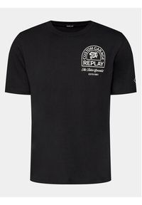 Replay T-Shirt M6837.000.2660 Czarny Regular Fit. Kolor: czarny. Materiał: bawełna #6