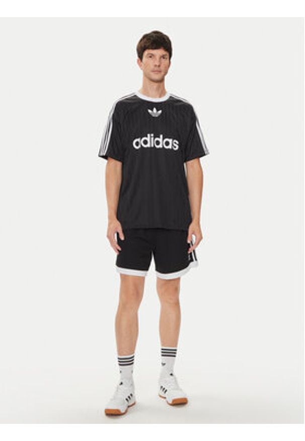 Adidas - adidas T-Shirt adicolor IU2341 Czarny Loose Fit. Kolor: czarny. Materiał: syntetyk