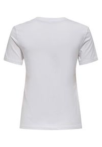 only - ONLY T-Shirt Fun Life 15349901 Biały Regular Fit. Kolor: biały. Materiał: bawełna