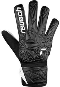 Reusch - Rękawice bramkarskie dziecięce REUSCH Attrakt Starter Solid Junior. Kolor: czarny. Sport: piłka nożna
