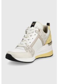 MICHAEL Michael Kors buty GEORGIE TRAINER kolor żółty. Nosek buta: okrągły. Zapięcie: sznurówki. Kolor: żółty. Materiał: guma. Obcas: na koturnie