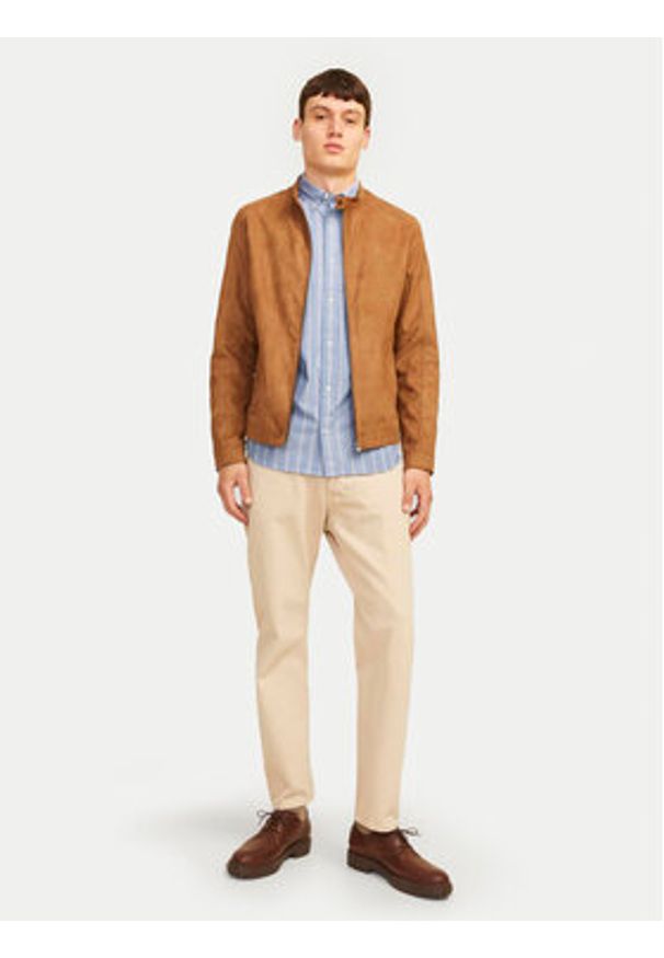 Jack & Jones - Jack&Jones Koszula Brook 12192150 Niebieski Slim Fit. Kolor: niebieski. Materiał: bawełna