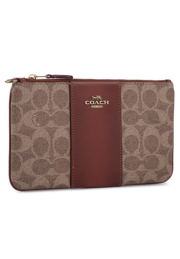 Torebka Coach - Cbk Cnv Sig ml Wrl 32445 B4NQ4 Tan Rust. Kolor: brązowy. Materiał: skórzane