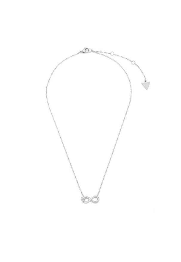 Guess Naszyjnik JUBN06 047JW Srebrny. Materiał: ze stali, ze stali nierdzewnej. Kolor: srebrny