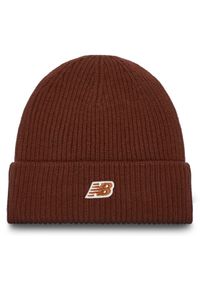 New Balance Czapka Winter Watchman Beanie Patch V3.0 LAH53008ROK Brązowy. Kolor: brązowy. Materiał: akryl, materiał