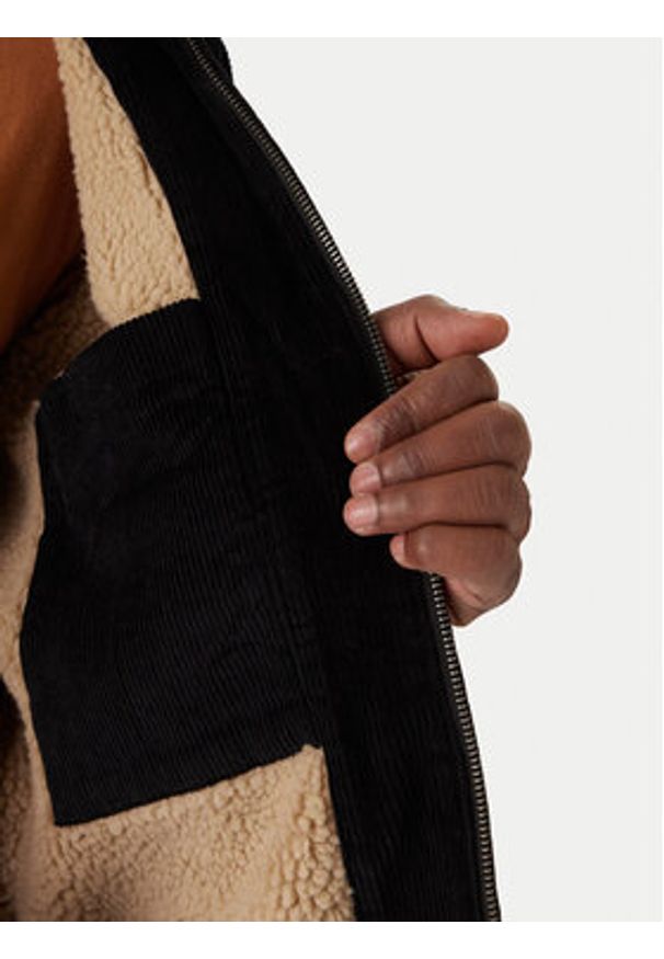 Quiksilver Kurtka przejściowa Dna Sherpa Harrington EQYJK04201 Czarny Regular Fit. Kolor: czarny. Materiał: bawełna