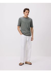 Reserved - Sweter z krótkim rękawem - zielony. Kolor: zielony. Materiał: dzianina, wiskoza. Długość rękawa: krótki rękaw. Długość: krótkie #1