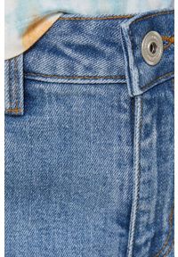 medicine - Medicine szorty jeansowe damskie gładkie high waist. Okazja: na co dzień. Stan: podwyższony. Kolor: niebieski. Materiał: jeans. Wzór: gładki. Styl: casual #2