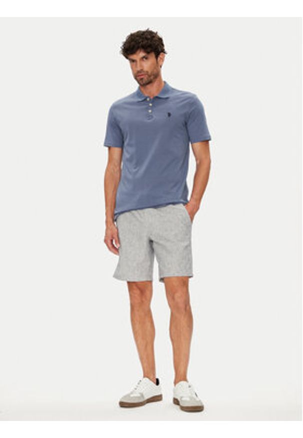 U.S. Polo Assn. Polo MUP3780 Niebieski Regular Fit. Typ kołnierza: polo. Kolor: niebieski. Materiał: bawełna
