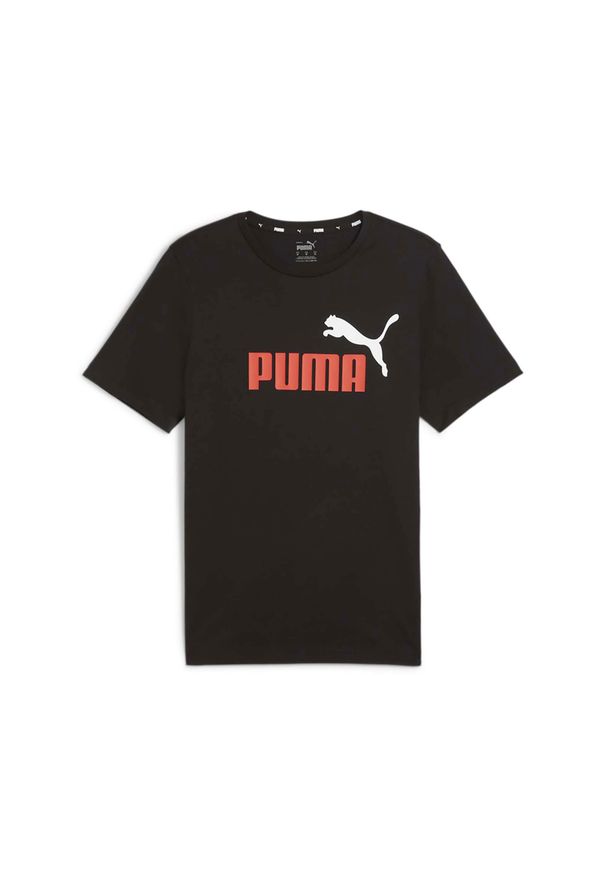 T-Shirt Puma Ess+ 2 Z Logo Tee Dorosłych. Kolor: czarny. Sport: bieganie