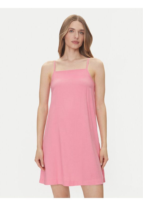 JJXX Sukienka letnia Breeze 12269732 Różowy Loose Fit. Kolor: różowy. Materiał: len. Sezon: lato