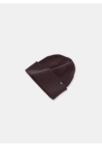 Pako Lorente - PAKO LORENTE – Brązowa czapka męska. Kolor: brązowy. Materiał: poliester, wiskoza, nylon. Wzór: prążki. Sezon: zima #2