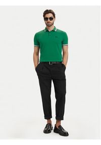 BOSS Polo Paddy 50469055 Zielony Regular Fit. Typ kołnierza: polo. Kolor: zielony. Materiał: bawełna #5