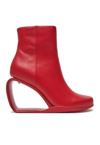 United Nude Botki Mobius Bootie 10858832192 Czerwony. Kolor: czerwony. Materiał: skóra