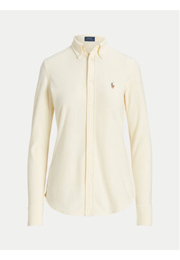 Polo Ralph Lauren Koszula 211910131004 Żółty Regular Fit. Typ kołnierza: polo. Kolor: żółty. Materiał: bawełna