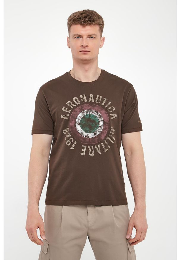 Aeronautica Militare - T-shirt męski z grafiką AERONAUTICA MILITARE