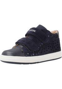 Geox - Buty GEOX B BIGLIA Niebieski. Kolor: niebieski. Materiał: tkanina, skóra. Sport: turystyka piesza